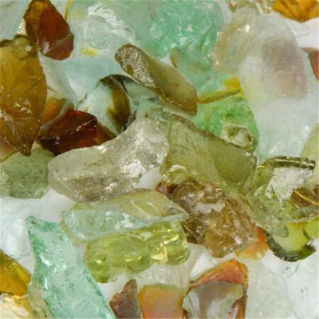 American Specialty Glass Recycled Chunky Glass, Jewel Mix - Small - 0.25-0.5 in. - 3 lbs LJEWELMS-3